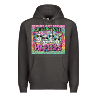 Smoke chilling with my peeps Premium Hoodie - FaDigitalArtStudio