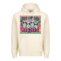 Tofu chilling with my peeps Premium Hoodie - FaDigitalArtStudio