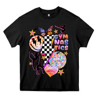 Black retro gymnastics Heavy Core Tee - JahusDesignShop