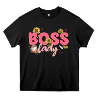 Black boss lady Heavy Core Tee - MaliasSmallBusiness