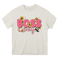 Cream boss lady Heavy Core Tee - MaliasSmallBusiness
