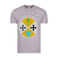 Vintage Zinc Calabria Coat of arms  Flag souvenir Italy Vintage Tee - longCreatives