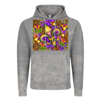 Mardi Gras Fleur De Lis Vintage Hoodie | Teevron