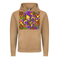 Vintage Camel Mardi Gras fleur de lis Vintage Hoodie - NancyCooperArtShop