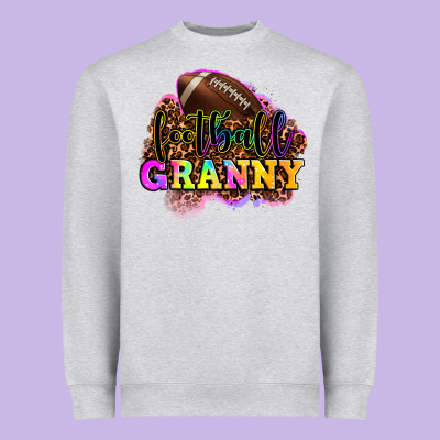 Football Granny Heavyweight Sweatshirt Designed By Oliviacreatesart