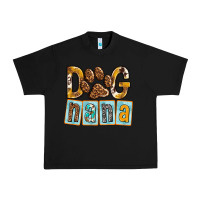 Black Dog Nana with Paw Urban Heavy Tee - texasbilliewilder