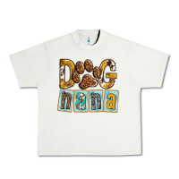 Pistachio Dog Nana with Paw Urban Heavy Tee - texasbilliewilder