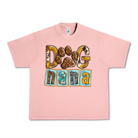 Salmon Dog Nana with Paw Urban Heavy Tee - texasbilliewilder