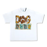 White Dog Nana with Paw Urban Heavy Tee - texasbilliewilder