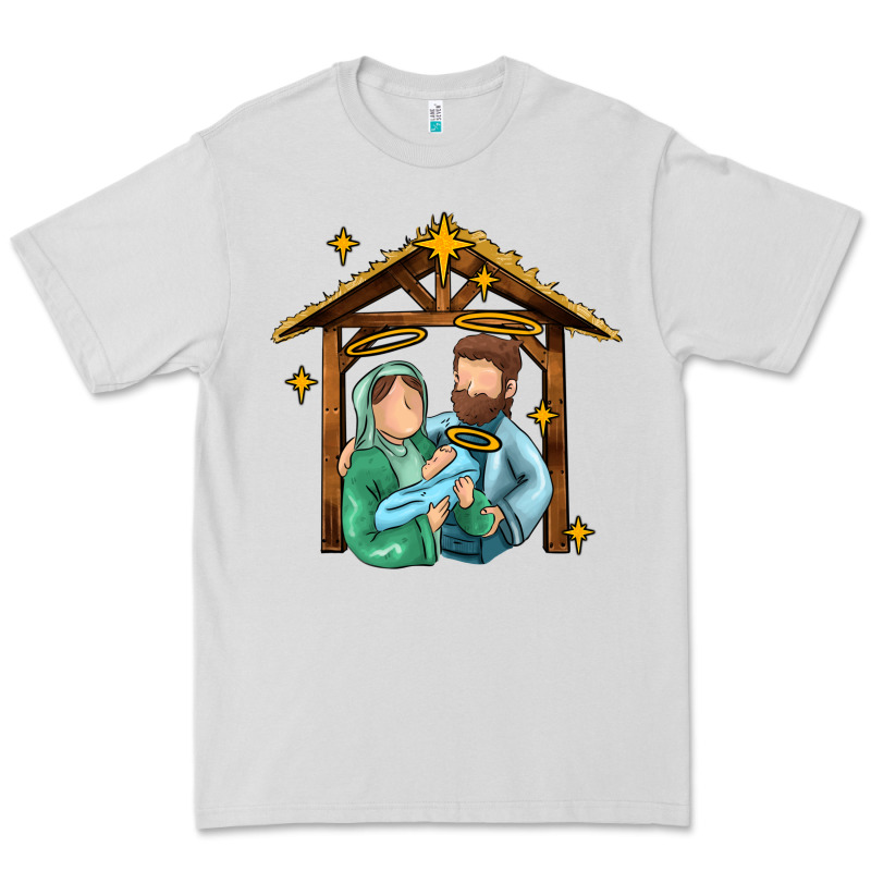 Jesus Newborn Oh Holy Night Premium Tee by MaliasSmallBusiness | Teevron