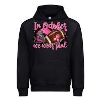 Black in october we wear pink with football Urban Hoodie - BarkalooDesign
