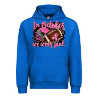 Cobalt in october we wear pink with football Urban Hoodie - BarkalooDesign