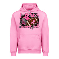 Fuchsia Pink in october we wear pink with football Urban Hoodie - BarkalooDesign