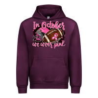 Mauve Wine in october we wear pink with football Urban Hoodie - BarkalooDesign
