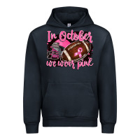 Navy in october we wear pink with football Urban Hoodie - BarkalooDesign