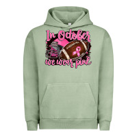 Pigment Oil Green in october we wear pink with football Urban Hoodie - BarkalooDesign