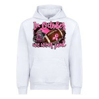 White in october we wear pink with football Urban Hoodie - BarkalooDesign