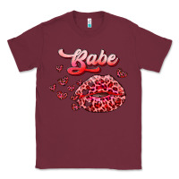 Burgundy babe with kiss Classic Tee - RanaPortraitStore