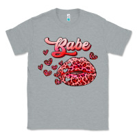 Heather Grey babe with kiss Classic Tee - RanaPortraitStore