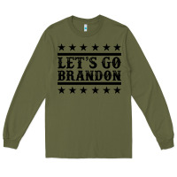 Army Green let's go brandon black Long Sleeve Tee - Jasminsmagicworld