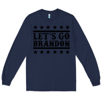 Navy let's go brandon black Long Sleeve Tee - Jasminsmagicworld