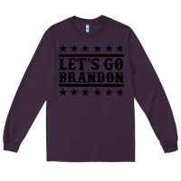 Plum let's go brandon black Long Sleeve Tee - Jasminsmagicworld