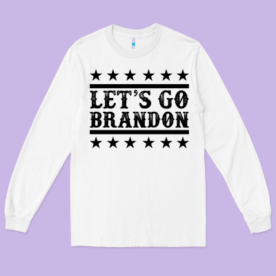 Let's Go Brandon Black Long Sleeve Tee Designed By Jasminsmagicworld