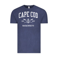 Vintage Denim Cape Cod MA Vintage Crossed Oars & Boat Anchor Sports Sweat Vintage Tee - longCreatives