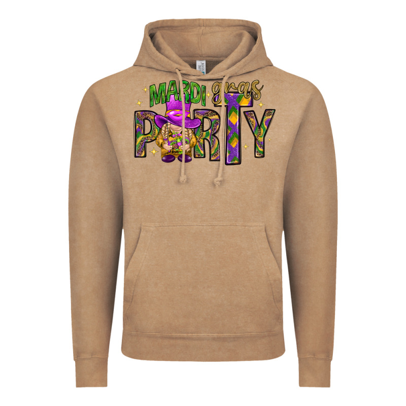 Mardi Gras Party Vintage Hoodie by NancyCooperArtShop | Teevron