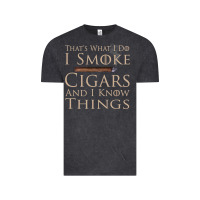 That's What I Do I Smoke Cigars And I Know Things Vintage Tee | Teevron