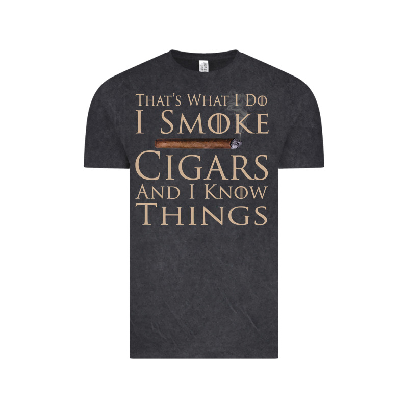 That's What I Do I Smoke Cigars And I Know Things Vintage Tee by longCreatives | Teevron