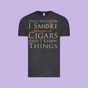 That's What I Do I Smoke Cigars And I Know Things Vintage Tee Designed By Longcreatives