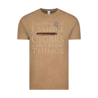Vintage Coffee That's What I Do I Smoke Cigars And I Know Things Vintage Tee - longCreatives