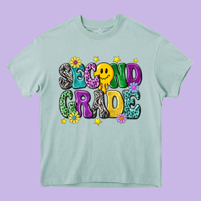 Second Grade Heavy Core Tee Designed By Nancycooperartshop