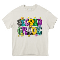 Cream second grade Heavy Core Tee - NancyCooperArtShop