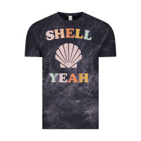 Cloud Black vintage retro shell yeah beach tropical vacation gifts t shirt Vintage Tee - longCreatives
