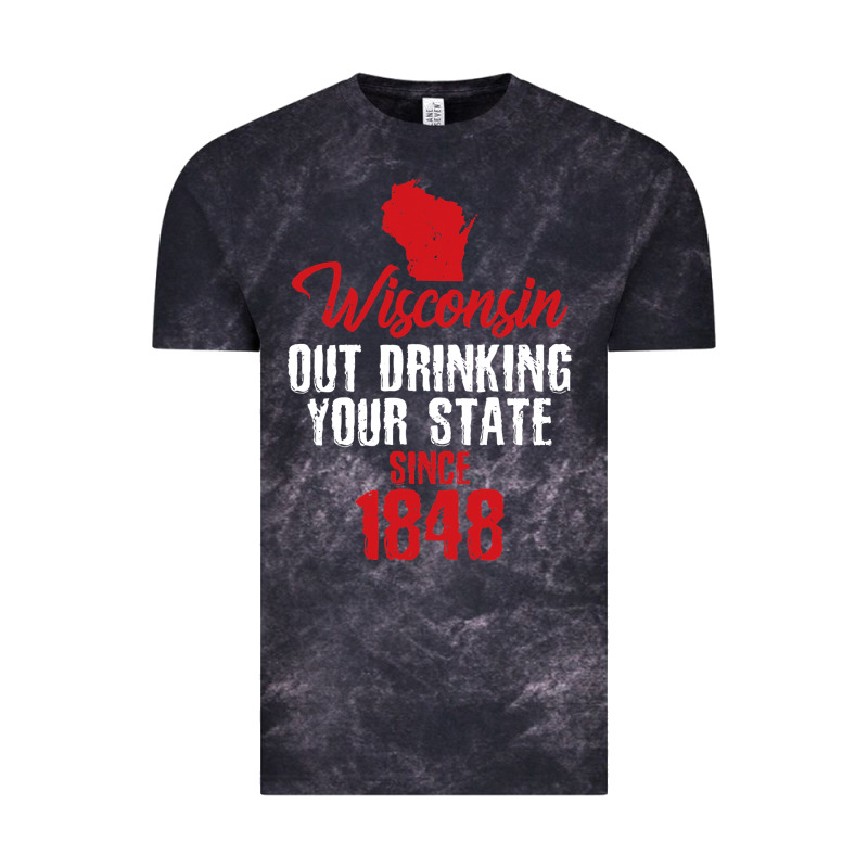 Wisconsin Out Drinking Your State Since 1848 Vintage Tee by longCreatives | Teevron