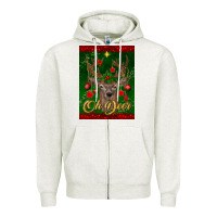 Oatmeal Heather oh deer car air freshener Zipper Hoodie - BundleAndBundleShop