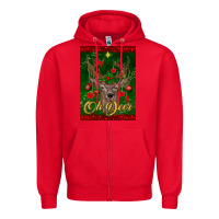 Red oh deer car air freshener Zipper Hoodie - BundleAndBundleShop