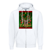 White oh deer car air freshener Zipper Hoodie - BundleAndBundleShop