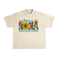 Sandshell Being a Nana Makes My Life Complete Urban Heavy Tee - texasbilliewilder