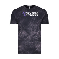 Cloud Black Anytimes Fitness Vintage Tee - longCreatives