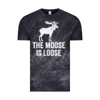 Cloud Black The Moose Is Loose Alaska Moose Vintage Tee - longCreatives