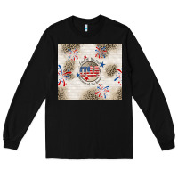 Black usa land of the free because of the brave Long Sleeve Tee - TumblerDesignByShophia
