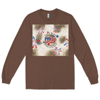 Usa Land Of The Free Because Of The Brave Long Sleeve Tee | Teevron