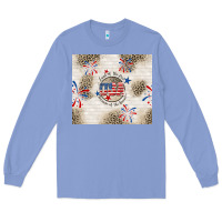 Colony Blue usa land of the free because of the brave Long Sleeve Tee - TumblerDesignByShophia