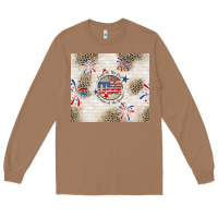 Toasted Coconut usa land of the free because of the brave Long Sleeve Tee - TumblerDesignByShophia