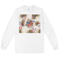 White usa land of the free because of the brave Long Sleeve Tee - TumblerDesignByShophia