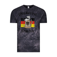 Cloud Black Oktoberfest München German Flag Beer Stein Vintage Tee - longCreatives