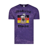 Cloud Purple Oktoberfest München German Flag Beer Stein Vintage Tee - longCreatives